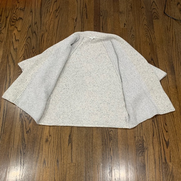 New White + Warren Oversized Sweater Cardigan Light Gray Women’s M/L - Picture 6 of 7